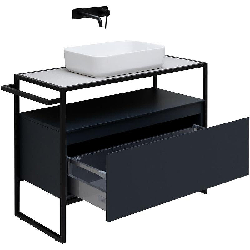 Тумба под раковину Allen Brau Priority 100 1.31003.AM Антрацит матовый, купить, цена, заказать, магазин, доставка, скидка, промокод, купить, цена, заказать, магазин, доставка, скидка, промокод