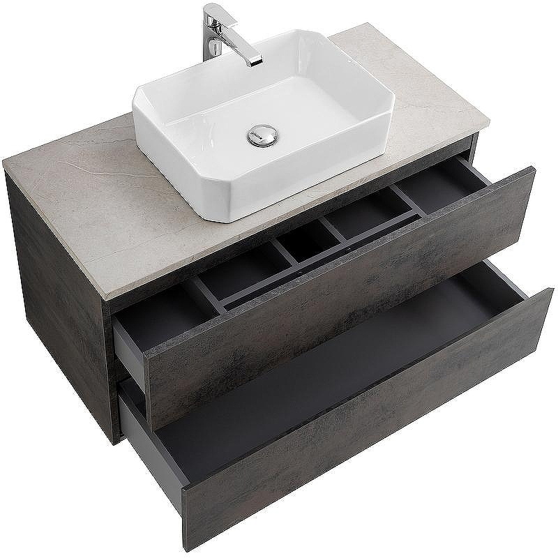 Тумба под раковину Cezares Molveno 46 80 MOLVENO 46-80-2C-SO-OSS подвесная Ossido, купить, цена, заказать, магазин, доставка, скидка, промокод, купить, цена, заказать, магазин, доставка, скидка, промокод