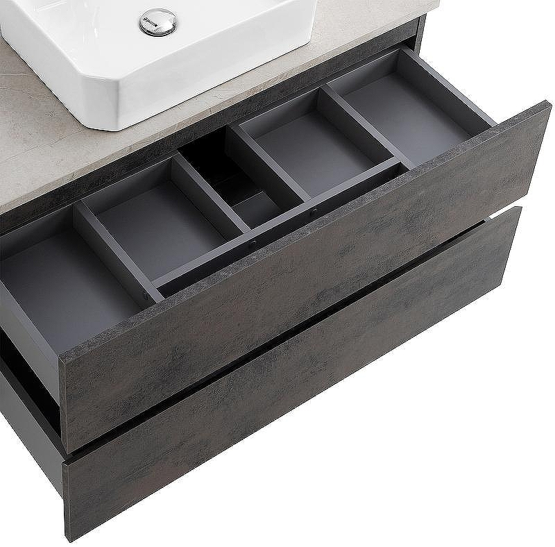 Тумба под раковину Cezares Molveno 46 80 MOLVENO 46-80-2C-SO-OSS подвесная Ossido, купить, цена, заказать, магазин, доставка, скидка, промокод, купить, цена, заказать, магазин, доставка, скидка, промокод