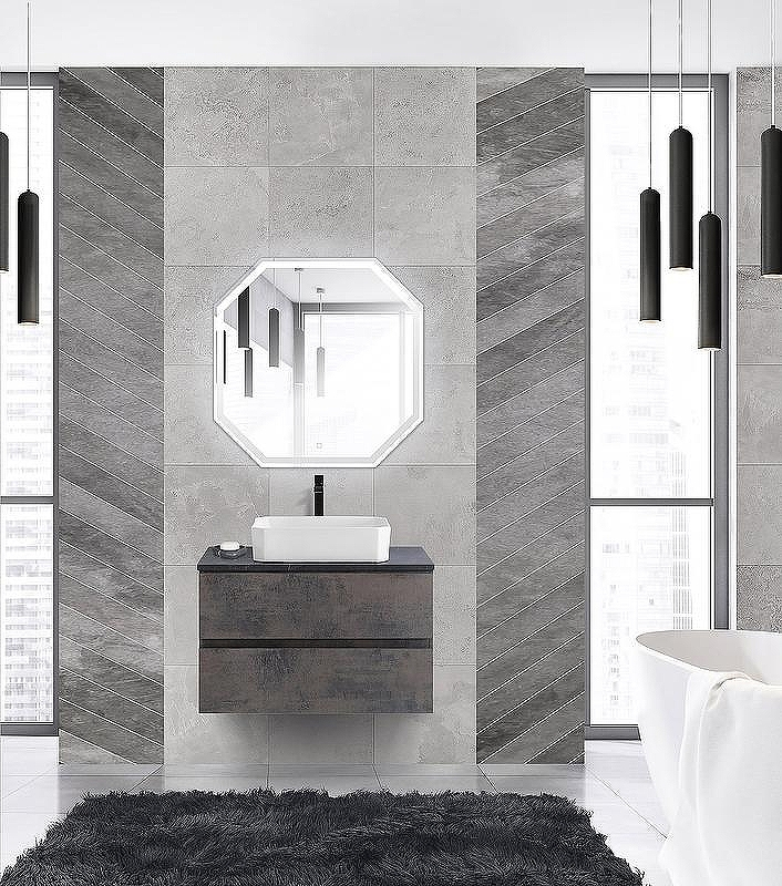 Тумба под раковину Cezares Molveno 46 80 MOLVENO 46-80-2C-SO-OSS подвесная Ossido, купить, цена, заказать, магазин, доставка, скидка, промокод, купить, цена, заказать, магазин, доставка, скидка, промокод