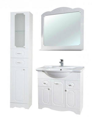 Шкаф пенал Bellezza Кантри 40 Белый