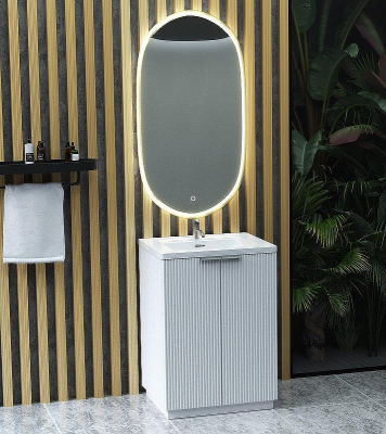 Тумба с раковиной SanVit Рольф 61 krolf613d Белая глянцевая