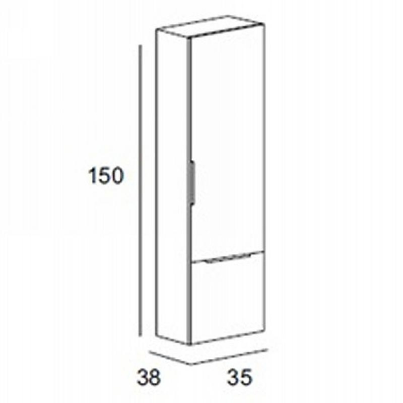 Шкаф пенал Cezares Premium 35 55504 подвесной Grigio nuvola, купить, цена, заказать, магазин, доставка, скидка, промокод, купить, цена, заказать, магазин, доставка, скидка, промокод