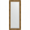 Зеркало Evoform Exclusive 133х53 BY 3510 с фацетом в багетной раме - Состаренная бронза с плетением 70, купить, цена, заказать, магазин, доставка, скидка, промокод, купить, цена, заказать, магазин, доставка, скидка, промокод