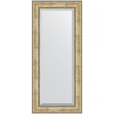 Зеркало Evoform Exclusive 162х72 BY 3584 с фацетом в багетной раме - Состаренное серебро с орнаментом 120