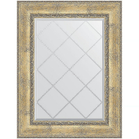 Зеркало Evoform Exclusive-G 95х72 BY 4127 с гравировкой в багетной раме - Состаренное серебро с орнаментом 120, купить, цена, заказать, магазин, доставка, скидка, промокод, купить, цена, заказать, магазин, доставка, скидка, промокод