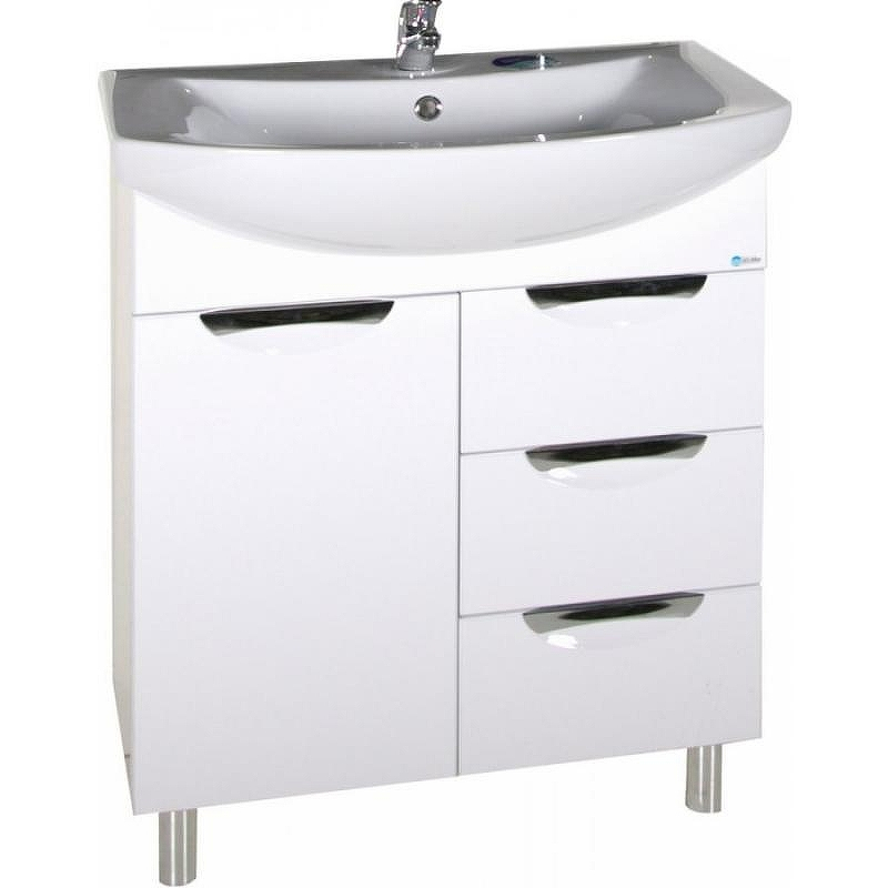 Тумба под раковину АСБ-мебель Мессина 70/3 9892 Белая, купить, цена, заказать, магазин, доставка, скидка, промокод, купить, цена, заказать, магазин, доставка, скидка, промокод