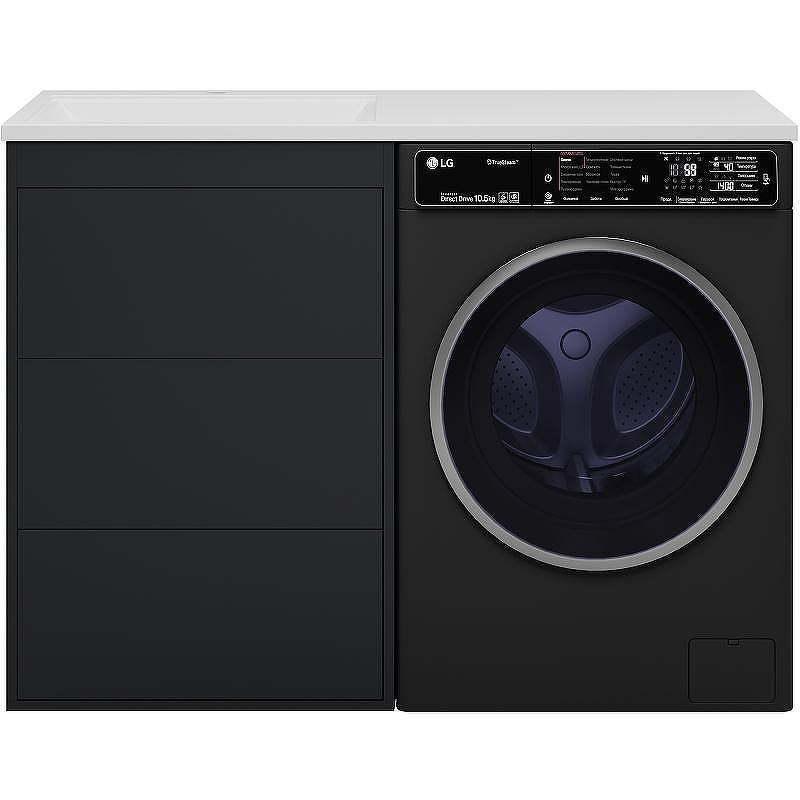 Тумба с раковиной Brevita Grafit 120 L УТ000015085 Графит матовый, купить, цена, заказать, магазин, доставка, скидка, промокод, купить, цена, заказать, магазин, доставка, скидка, промокод