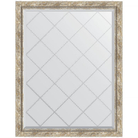 Зеркало Evoform Exclusive-G 118х93 BY 4349 с гравировкой в багетной раме - Прованс с плетением 70, купить, цена, заказать, магазин, доставка, скидка, промокод, купить, цена, заказать, магазин, доставка, скидка, промокод