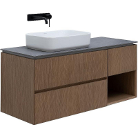 Тумба под раковину Allen Brau Infinity 120 L 1.21005.NO подвесная Дуб, купить, цена, заказать, магазин, доставка, скидка, промокод, купить, цена, заказать, магазин, доставка, скидка, промокод