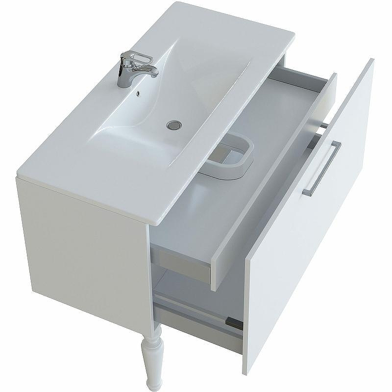 Тумба с раковиной SanVit Эмми 120 kemmy120 Белая матовая, купить, цена, заказать, магазин, доставка, скидка, промокод, купить, цена, заказать, магазин, доставка, скидка, промокод