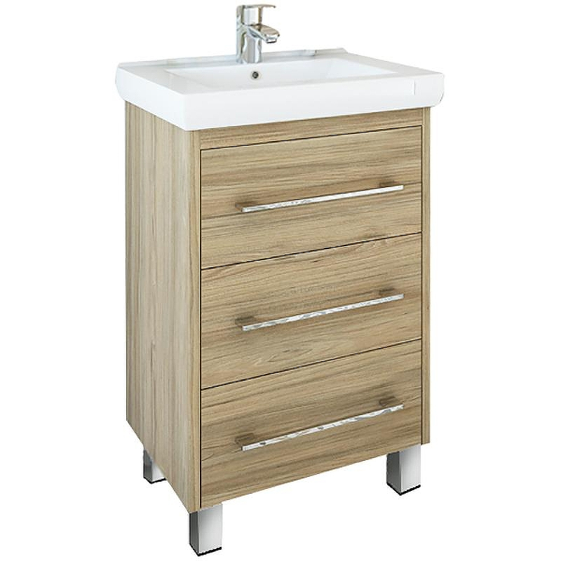 Тумба под раковину Sanflor Ларго 60 С0002106 Швейцарский вяз, купить, цена, заказать, магазин, доставка, скидка, промокод, купить, цена, заказать, магазин, доставка, скидка, промокод