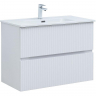 Тумба под раковину Aquanet Джейн 90 313287 подвесная Белая матовая, купить, цена, заказать, магазин, доставка, скидка, промокод, купить, цена, заказать, магазин, доставка, скидка, промокод