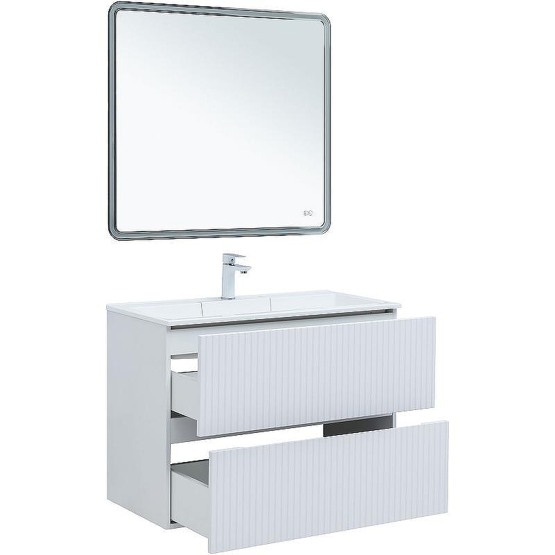 Тумба под раковину Aquanet Джейн 90 313287 подвесная Белая матовая, купить, цена, заказать, магазин, доставка, скидка, промокод, купить, цена, заказать, магазин, доставка, скидка, промокод