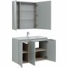 Комплект мебели для ванной Aquanet Алвита New 100 274198 подвесной Серый матовый, купить, цена, заказать, магазин, доставка, скидка, промокод, купить, цена, заказать, магазин, доставка, скидка, промокод