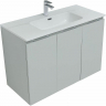 Комплект мебели для ванной Aquanet Алвита New 100 274198 подвесной Серый матовый, купить, цена, заказать, магазин, доставка, скидка, промокод, купить, цена, заказать, магазин, доставка, скидка, промокод
