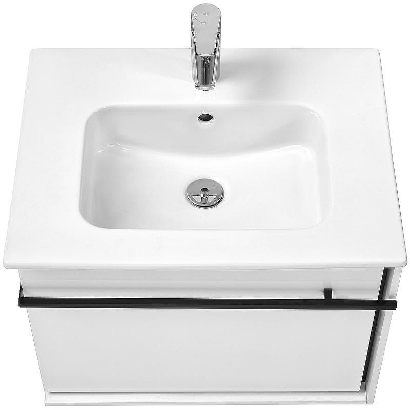 Тумба под раковину Roca Aneto 60 857429806 подвесная Белый глянец Черная матовая, купить, цена, заказать, магазин, доставка, скидка, промокод, купить, цена, заказать, магазин, доставка, скидка, промокод