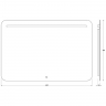 Зеркало Evoform Ledline 80x120 BY 2448 с подсветкой 10 W - сенсорный выключатель, купить, цена, заказать, магазин, доставка, скидка, промокод, купить, цена, заказать, магазин, доставка, скидка, промокод