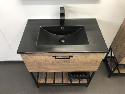 Тумба с раковиной Comforty Бредфорд 75 00004149064 Дуб темный