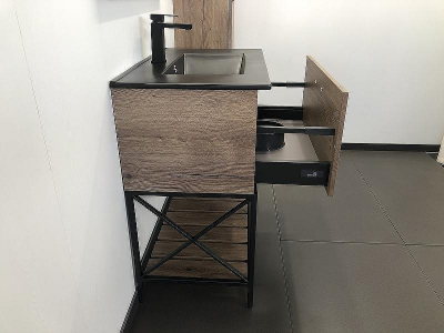 Тумба с раковиной Comforty Бредфорд 75 00004149064 Дуб темный