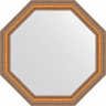 Зеркало Evoform Octagon 62х62 BY 3707 в багетной раме - Золотые бусы на бронзе 60, купить, цена, заказать, магазин, доставка, скидка, промокод, купить, цена, заказать, магазин, доставка, скидка, промокод
