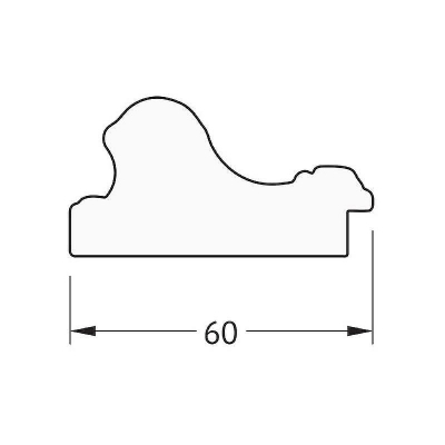 Зеркало Evoform Octagon 62х62 BY 3707 в багетной раме - Золотые бусы на бронзе 60