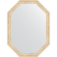 Зеркало Evoform Octagon 59x79 BY 7019 в багетной раме - Слоновая кость 51, купить, цена, заказать, магазин, доставка, скидка, промокод, купить, цена, заказать, магазин, доставка, скидка, промокод