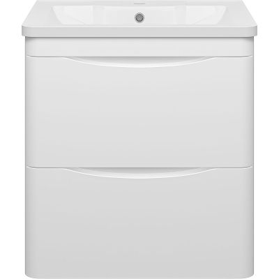 Тумба с раковиной Misty Атлантик 60 УТ000011690 подвесная Белая