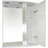 Зеркало со шкафом Misty Астра 60 R Э-Аст04060-01СвП с подсветкой Белое глянцевое, купить, цена, заказать, магазин, доставка, скидка, промокод, купить, цена, заказать, магазин, доставка, скидка, промокод