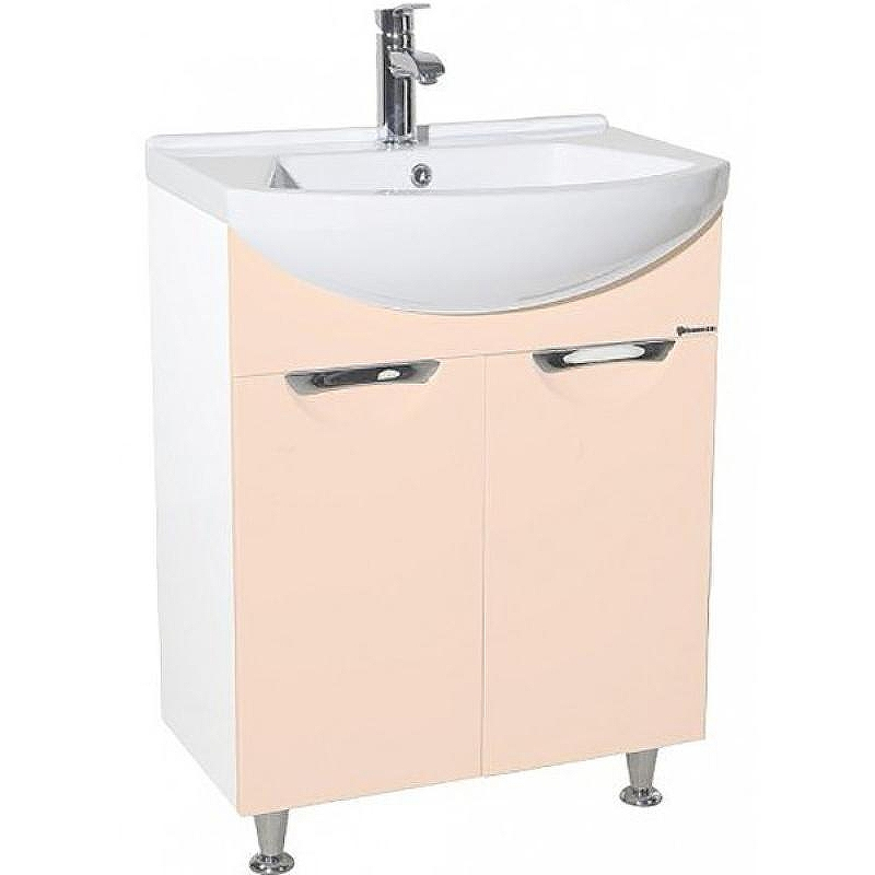 Тумба под раковину Bellezza Альфа 65 4638810000079 Бежевая Белая, купить, цена, заказать, магазин, доставка, скидка, промокод, купить, цена, заказать, магазин, доставка, скидка, промокод