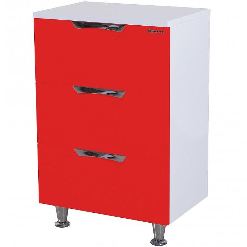 Тумба Bellezza Лагуна 60 4632109140033 Красная Белая, купить, цена, заказать, магазин, доставка, скидка, промокод, купить, цена, заказать, магазин, доставка, скидка, промокод