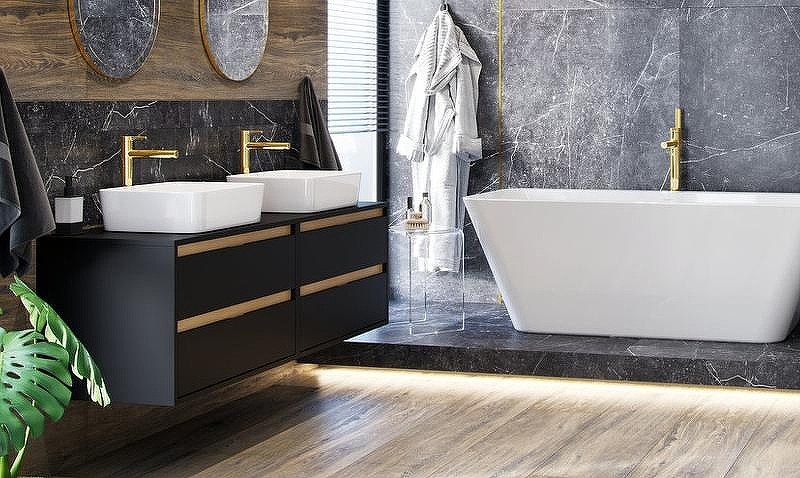 Тумба под раковину Excellent Tuto 80 MLEX.0104.800.BKBL подвесная Черный матовый Дуб, купить, цена, заказать, магазин, доставка, скидка, промокод, купить, цена, заказать, магазин, доставка, скидка, промокод