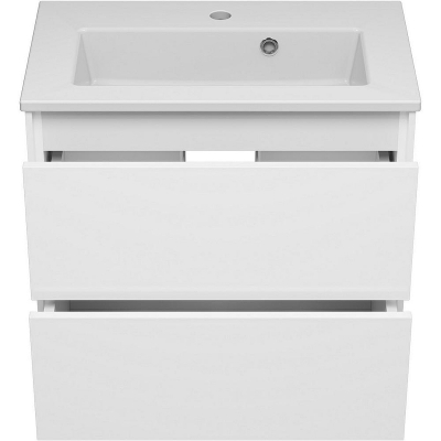 Тумба с раковиной Brevita Toy 60 УТ000025659 подвесная Белая глянцевая