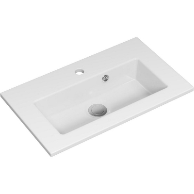 Тумба с раковиной Brevita Toy 60 УТ000025659 подвесная Белая глянцевая