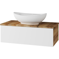 Тумба под раковину Misty Ива 90 П-Ива-01090-951Я подвесная Белая Дуб Вотан, купить, цена, заказать, магазин, доставка, скидка, промокод, купить, цена, заказать, магазин, доставка, скидка, промокод