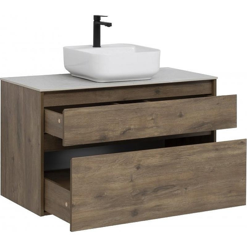 Тумба под раковину Aquanet Nova Lite 100 249521 подвесная Дуб рустикальный, купить, цена, заказать, магазин, доставка, скидка, промокод, купить, цена, заказать, магазин, доставка, скидка, промокод