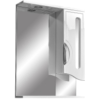 Зеркало со шкафом Stella Polar Сильва 60/С SP-00000208 с подсветкой Белое, купить, цена, заказать, магазин, доставка, скидка, промокод, купить, цена, заказать, магазин, доставка, скидка, промокод