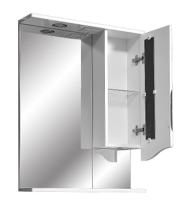 Зеркало со шкафом Stella Polar Сильва 60/С SP-00000208 с подсветкой Белое