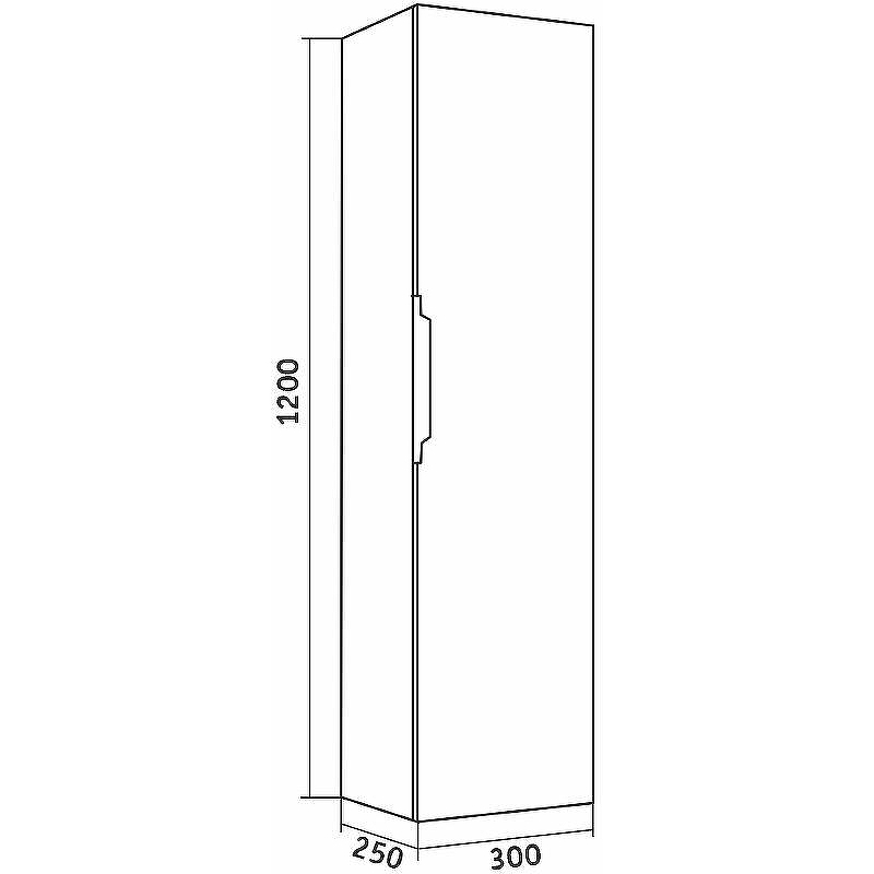 Шкаф пенал Grossman Кросс 30 303006 Бетон, купить, цена, заказать, магазин, доставка, скидка, промокод, купить, цена, заказать, магазин, доставка, скидка, промокод