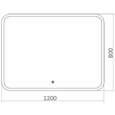 Зеркало Azario Стив 120 ФР-00002230 с подсветкой с сенсорным выключателем
