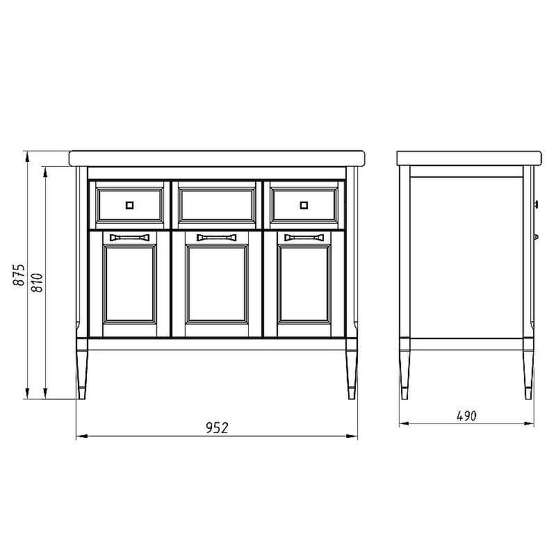 Тумба под раковину ASB-Woodline Гранда 105 11486 Белая с патиной Серебро, купить, цена, заказать, магазин, доставка, скидка, промокод, купить, цена, заказать, магазин, доставка, скидка, промокод