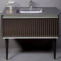 Тумба под раковину Boheme Armadi Art Vallessi Avantgarde Canale 100 843-100-BCR подвесная Черная Хром, купить, цена, заказать, магазин, доставка, скидка, промокод, купить, цена, заказать, магазин, доставка, скидка, промокод