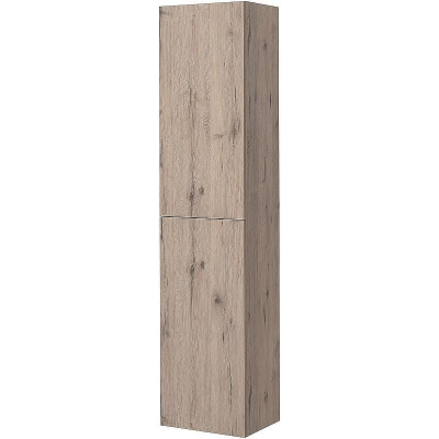 Шкаф пенал Aquanet Алвита New 35 R 277561 подвесной Дуб веллингтон белый