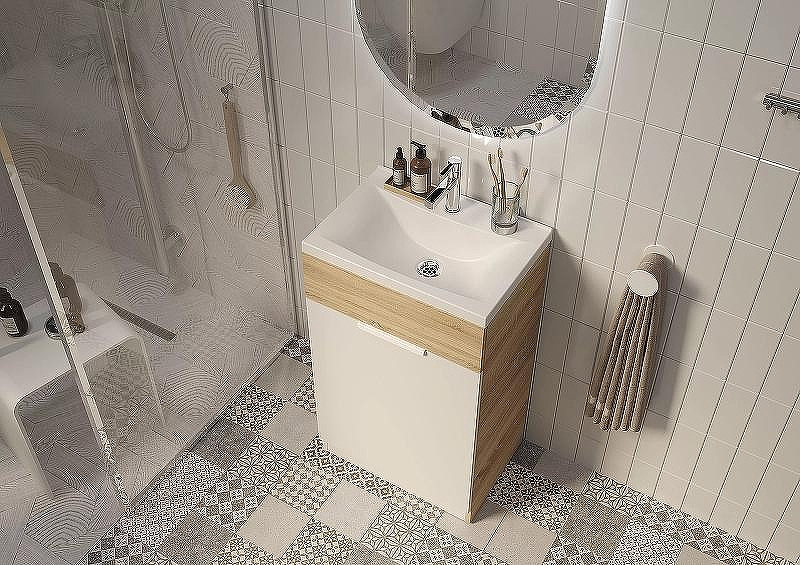 Тумба с раковиной 1MarKa Revo 50H Ц0000005037 Дуб Сонома, купить, цена, заказать, магазин, доставка, скидка, промокод, купить, цена, заказать, магазин, доставка, скидка, промокод