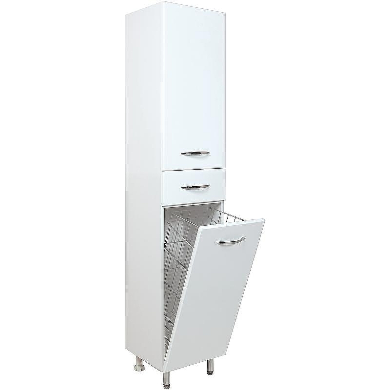 Шкаф пенал Onika Модерн 26.17 R 402607 с бельевой корзиной Белый, купить, цена, заказать, магазин, доставка, скидка, промокод, купить, цена, заказать, магазин, доставка, скидка, промокод