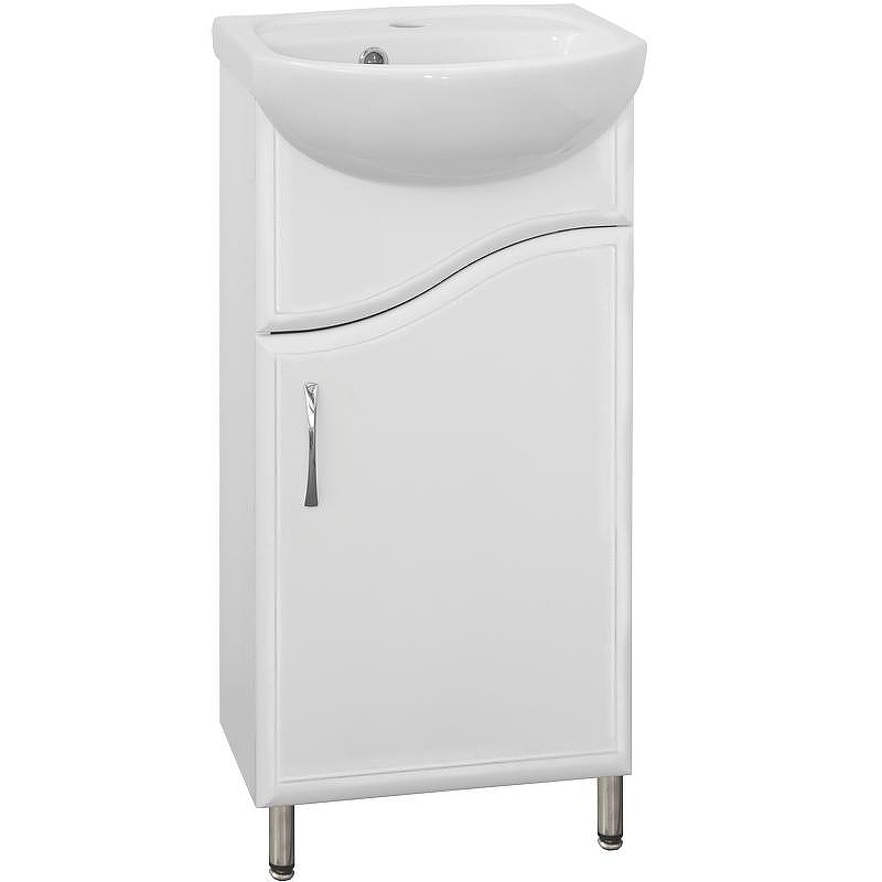 Тумба под раковину Style Line Эко Волна 2 Уют 45 Белый глянец, купить, цена, заказать, магазин, доставка, скидка, промокод, купить, цена, заказать, магазин, доставка, скидка, промокод