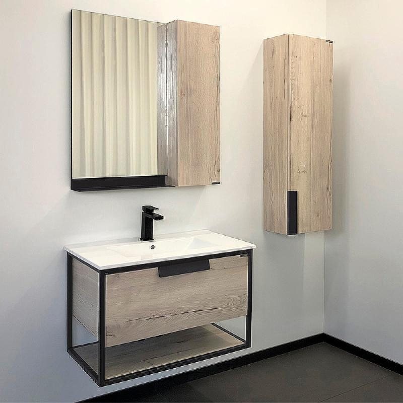 Шкаф пенал Comforty Бонн 35 00-00008476 подвесной Дуб дымчатый, купить, цена, заказать, магазин, доставка, скидка, промокод, купить, цена, заказать, магазин, доставка, скидка, промокод