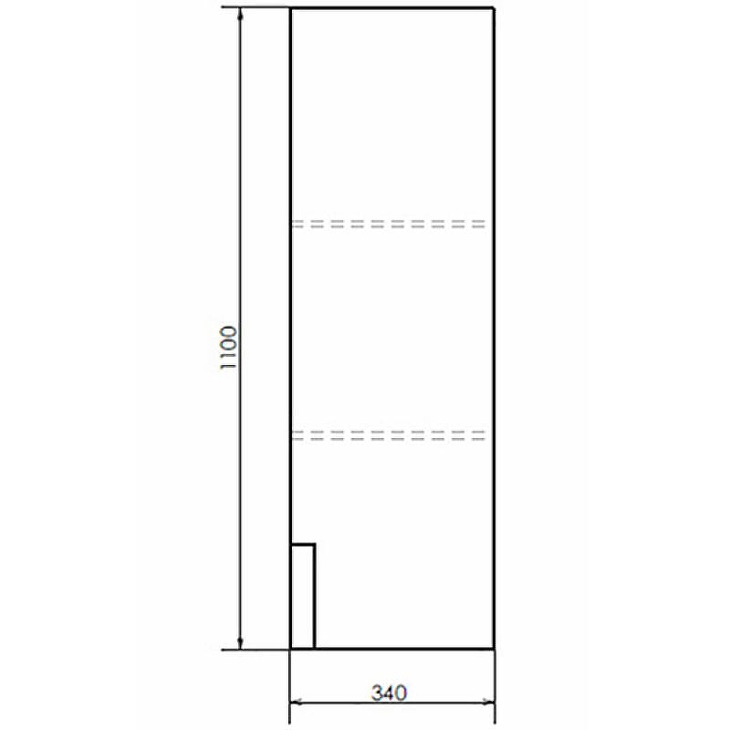 Шкаф пенал Comforty Бонн 35 00-00008476 подвесной Дуб дымчатый, купить, цена, заказать, магазин, доставка, скидка, промокод, купить, цена, заказать, магазин, доставка, скидка, промокод