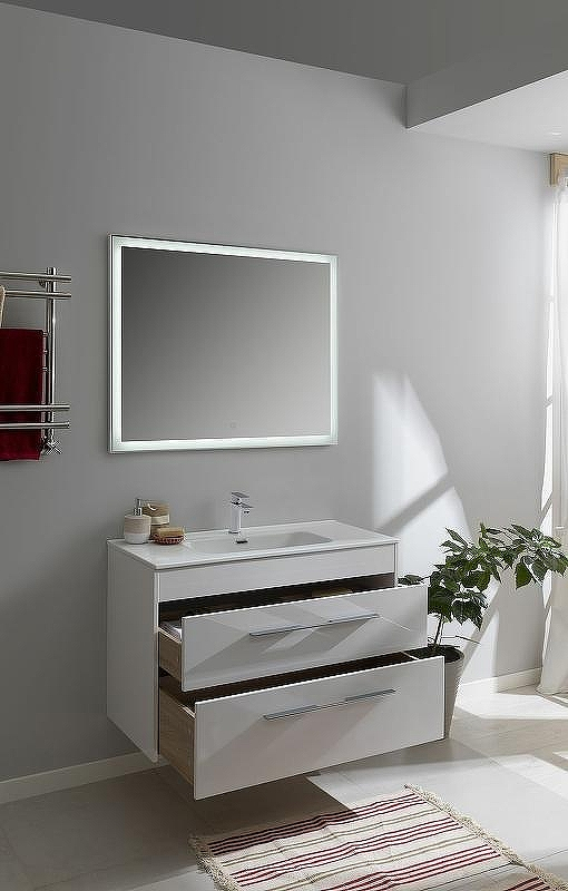 Тумба под раковину Aquanet Августа 100 277509 подвесная Белый глянец, купить, цена, заказать, магазин, доставка, скидка, промокод, купить, цена, заказать, магазин, доставка, скидка, промокод