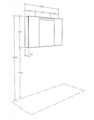 Зеркальный шкаф Aquaton Мадрид 120 1A113402MA010 с подсветкой Белый